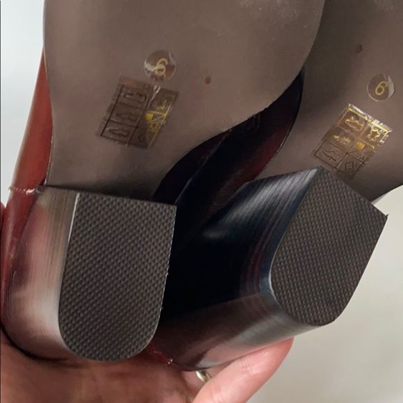 NEW Jeffrey Campbell Flynn Burgundy Boots Size 6 - Picture 13 of 15